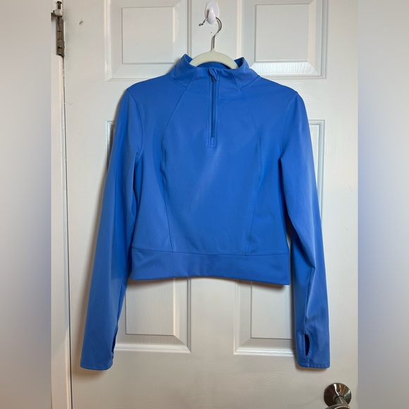 Yogalicious Tops - Yogalicious Vibrant Blue‎ Quarter-Zip Jacket Size Medium
